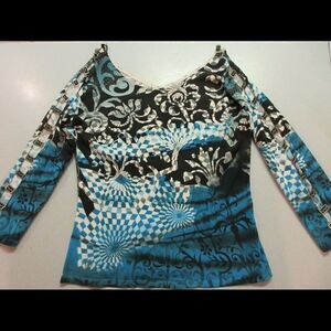 Alberto Makali pullover sweater sleeve detail sz Large